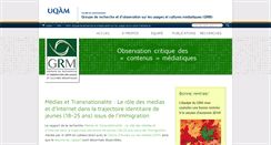 Desktop Screenshot of grm.uqam.ca