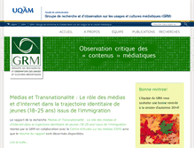 Tablet Screenshot of grm.uqam.ca